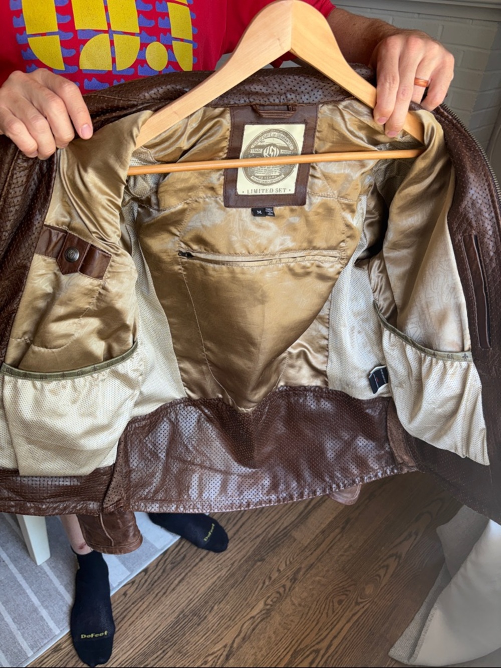 Roland Sands brown leather motorcycle jacket - Medium - excellent condition - Picture 6 of 6